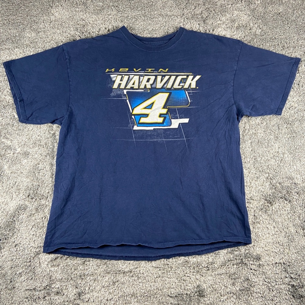 Stewart-Haas Racing Kevin Harvick Shirt Mens 2XL‎ Navy Blue 2016 Race Schedule
